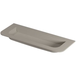 Saniselect Orbido wastafel zonder kraangat 120x45x1,7cm mat beige zand