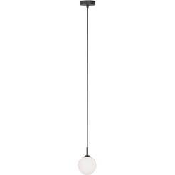 Ben Polaris Plafondlamp Ø 12x150 cm Zwart/Opal Glass