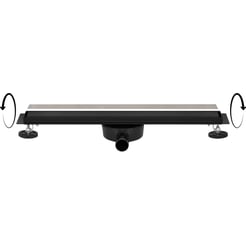 Ben Reversible Douchegoot 60x7x7 cm Mat Zwart