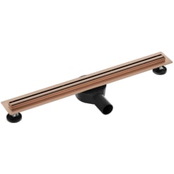 Ben Small Reversible Tegeldrain 70 cm Geborsteld Koper