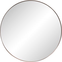 Ben Mimas Spiegel Ø 100x3,5 cm Geborsteld Koper