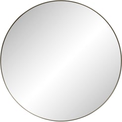 Ben Mimas Spiegel Ø 100x3,5 cm Geborsteld RVS