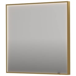 Ben Oblon Spiegel 80x4x80 cm Geborsteld mat goud