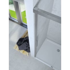 Ben IMotion Nissluitprofiel Links tbv Schuifdeur Rechts Chroom
