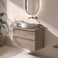 Ben Tendenza badmeubel incl. afdekblad 81x46x63,8cm congo bruin