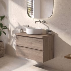 Ben Tendenza badmeubel incl. afdekblad 81x46x53,8cm congo bruin