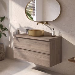 Ben Tendenza badmeubel incl. afdekblad 101x46x53,8cm congo bruin