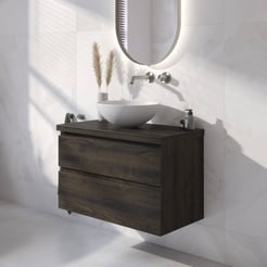Ben Tendenza badmeubel incl. afdekblad 81x46x63,8cm coal oak