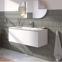 Ben Tendenza badmeubel incl. keramische wastafel glans 102,7x46cm glans wit