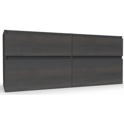 Ben Tendenza Wastafelonderkast 140x44,5x60 cm Coal Oak