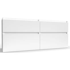 Ben Tendenza Wastafelonderkast 140x44,5x60 cm Glans Wit