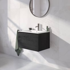 Ben Tendenza badmeubel incl. keramische wastafel mat 62,7x46cm nero