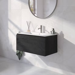 Ben Tendenza badmeubel incl. keramische wastafel mat 82,7x46cm nero