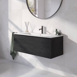 Ben Tendenza badmeubel incl. keramische wastafel glans 102,7x46cm nero