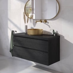 Ben Tendenza badmeubel incl. afdekblad 101x46x63,8cm nero