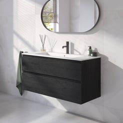 Ben Tendenza badmeubel incl. mat witte keramische wastafel 102,7x46x61,5cm nero