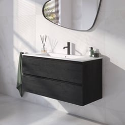 Ben Tendenza badmeubel incl. mat witte keramische wastafel 102,7x46x51,5cm nero
