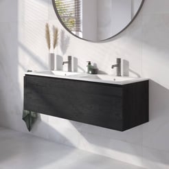 Ben Tendenza badmeubel incl. keramische wastafel mat 122,7x46cm nero