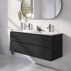 Ben Tendenza badmeubel incl. mat witte keramische wastafel 122,7x46x61,5cm nero