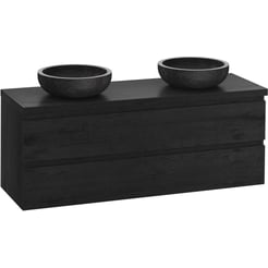 Ben Tendenza badmeubel incl. afdekblad 141x46x53,8cm nero