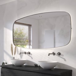 Ben Beau Spiegel 160x4x80 cm Geborsteld Metal Black