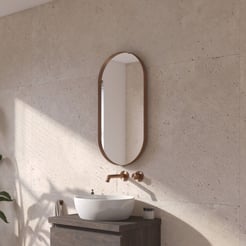 Ben Vita Spiegel 40x4x80 cm Geborsteld Koper