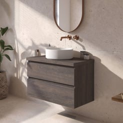 Ben Tendenza badmeubel incl. mineraalmarmeren waskom 81x46x76,8cm prime oak