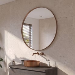 Ben Mimas Spiegel Ø 100x4 cm Geborsteld Koper