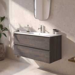Ben Tendenza badmeubel incl. mat witte keramische wastafel 102,7x46x51,5cm prime oak