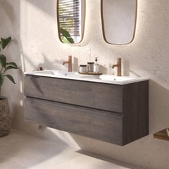 Ben Tendenza badmeubel incl. mat witte keramische wastafel 122,7x46x61,5cm prime oak