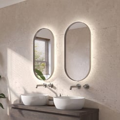 Ben Vita Spiegel 40x4x80 cm Geborsteld RVS