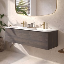 Ben Tendenza badmeubel incl. keramische wastafel mat 142,7x46cm prime oak