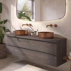 Ben Tendenza badmeubel incl. afdekblad 161x46x53,8cm prime oak