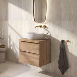 Ben Tendenza badmeubel incl. glans witte waskom 61x46x77,8cm sherwood