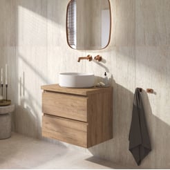 Ben Tendenza badmeubel incl. mineraalmarmeren waskom 61x46x66,8cm sherwood