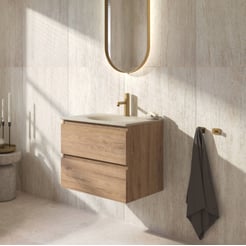 Ben Tendenza badmeubel incl. beton creme wastafel 60,1x45x51,5cm sherwood