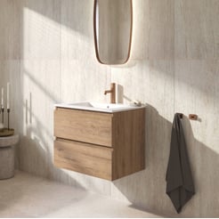 Ben Tendenza badmeubel incl. mat witte keramische wastafel 62,7x46x51,5cm sherwood
