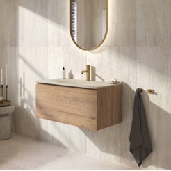 Ben Tendenza badmeubel incl. beton creme wastafel 80,1x45cm sherwood