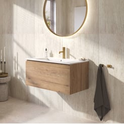 Ben Tendenza badmeubel incl. keramische wastafel glans 82,7x46cm sherwood