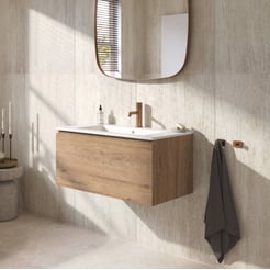 Ben Tendenza badmeubel incl. keramische wastafel mat 82,7x46cm sherwood