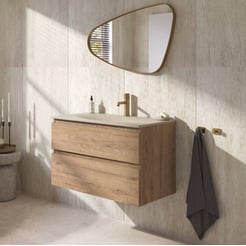 Ben Tendenza badmeubel incl. beton creme wastafel 80,1x45x61,5cm sherwood