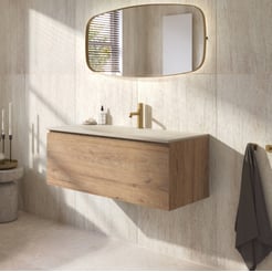 Ben Tendenza badmeubel incl. beton creme wastafel 100,1x45cm sherwood