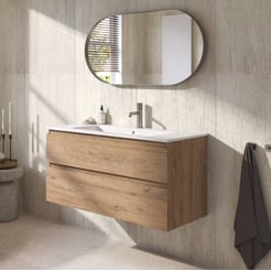 Ben Tendenza badmeubel incl. glans witte keramische wastafel 102,7x46x61,5cm sherwood