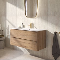 Ben Tendenza badmeubel incl. glans witte keramische wastafel 102,7x46x51,5cm sherwood