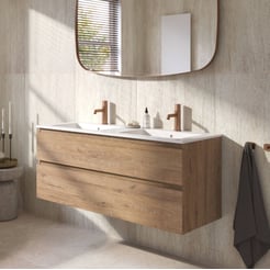 Ben Tendenza badmeubel incl. mat witte keramische wastafel 122,7x46x61,5cm sherwood