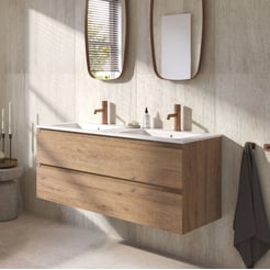 Ben Tendenza badmeubel incl. mat witte keramische wastafel 122,7x46x51,5cm sherwood
