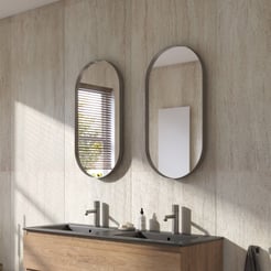 Ben Vita Spiegel 40x4x80 cm Geborsteld RVS