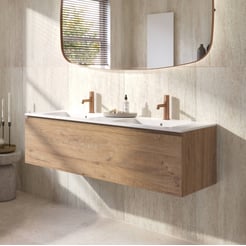Ben Tendenza badmeubel incl. keramische wastafel glans 142,7x46cm sherwood