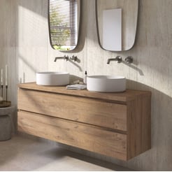 Ben Tendenza badmeubel incl. mineraalmarmeren waskom 141x46x66,8cm sherwood