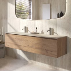 Ben Tendenza badmeubel incl. beton creme wastafel 160,1x45cm sherwood